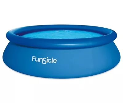 Funsicle 10' X 30  QuickSet Inflatable Ring Top Outdoor Above Ground Pool W/Pump • $60.99