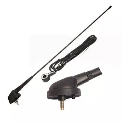Front Roof Mount  FM Radio Car Aerial Antenna Mast + Base + Cable Fit Fiat Punto • $27.99