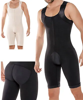 Men's Fajas Colombianas Shapewear Compression Bodysuit Slimming Full Body Shaper • $12.34