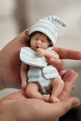 6 Inch Full Silicone Mini Reborn Dolls Baby Miniature Doll Realistic Tiny Baby • $55.34