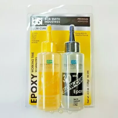 #205 Bob Smith Slow-Cure 30 Minute Epoxy 4-1/2 Oz  • $13.99