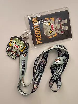 2017 Fox Funko Pop! 8-Bit Predator Lanyard Keychain Badge Rubber Charm • $7.99