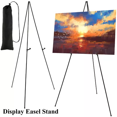 66  Tall Folding Display Easel Stand Adjustable Display Easel Portable EmPAH • $30.29