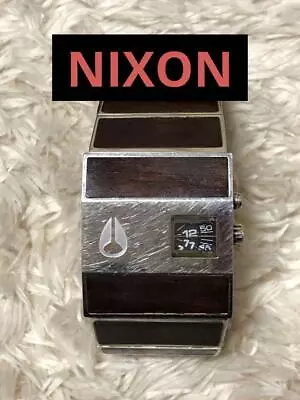 Nixon THE ROTOLOG DARK WOOD / BLACK Men Women Wristwatch Japan • $92.92