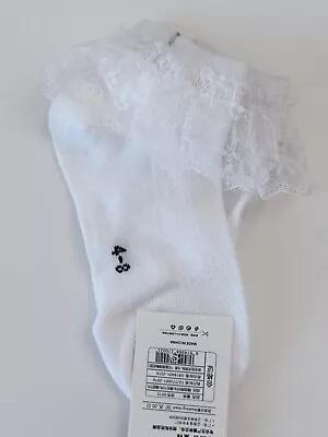 Children Kids Girls School Formal Dress Frilly White Lace Trim Short Socks 4-12Y • $10.50