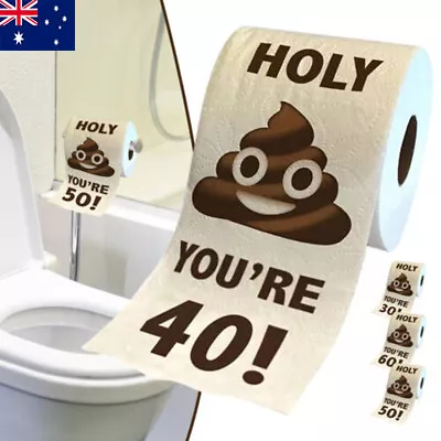 Funny Toilet Paper Roll Birthday Decoration 30th-60th Gifts For Women Men Gift • $9.29