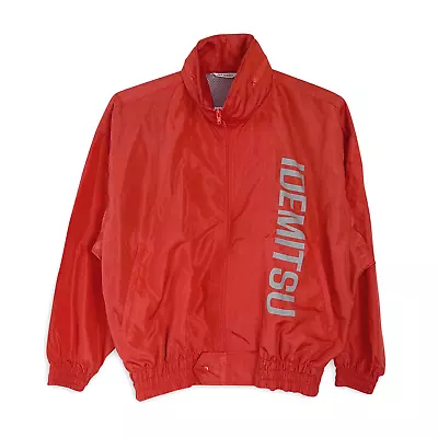 Genuine JDM Retro Japan Idemitsu Gas Station Fuel Working Jacket With Hoodie Red • $87.95