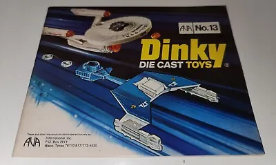 Dinky Die Cast Toys Catalog No. 13 1977 US Catalog Star Trek UFO Space:1999 Mint • $10