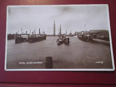 £3.99 • Buy Vintage Postcard Of Royal Dock. Grimsby (1912 Posted)