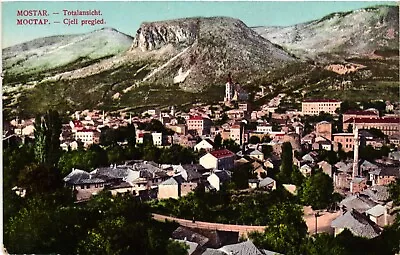Bosnia Mostar General View Cjeli Pregled Vintage Postcard • $9.99