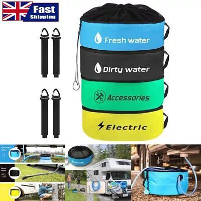 RV Hose Storage Bag Caravan Camping Cable Water Hose Electrical Cords Organizer • £9.35