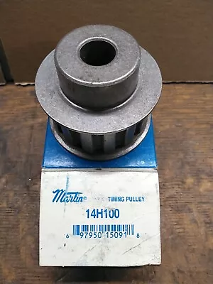Martin 14H100 Timing Pulley 14-Tooth For 1 -wide Belt Plain 5/8  Bore • $20
