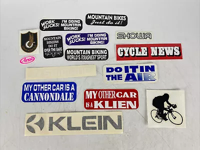 LOT OF 15 Vintage Collectable Bike Bicycle Stickers Helmet Hard Hat Tool Box (6) • $12.32