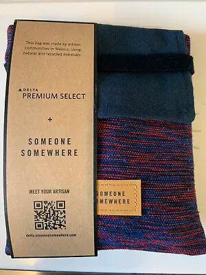 £5 • Buy Delta Airlines Amenity Kit -WOVEN MEXICO ARTISAN TRAVEL BAG / PREMIUM SELECT NEW