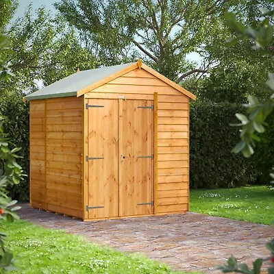 Shed | Power Windowless Overlap Apex Garden Sheds | Cheap Sheds | 4x4 Up To 20x6 • £654