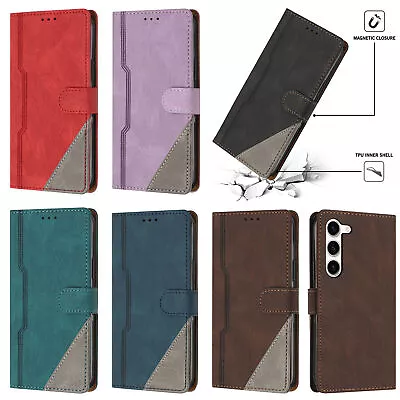 For Samsung Galaxy Xcove Pro 2 4/4s 5 6 Luxury  Leather Flip Wallet Phone Case • £6.99