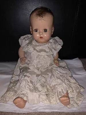 1930’s Horsman Doll Sleepy Eyes Composite Baby With Working Cry Squeaker • $20