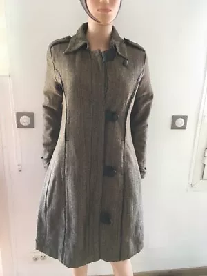 Women Coat Schoo / Rag Madeline Brown Color / Beige • $67.13