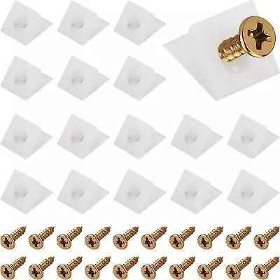 50 Pcs Drawer Supports White Plastic Drawer Bottom Sagging Repair Fixing Mendi • £6.28