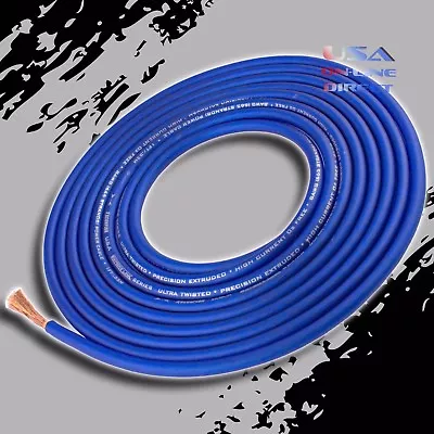 8 Gauge 25ft. OFC Copper AWG BLUE Power Ground Wire Car Audio Amplifier Cable  • $24.99