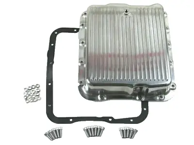 Aluminum GM Chevy 700R4 Or 4L60 Finned Transmission Oil Pan Polished 4L60E Cast • $64.50
