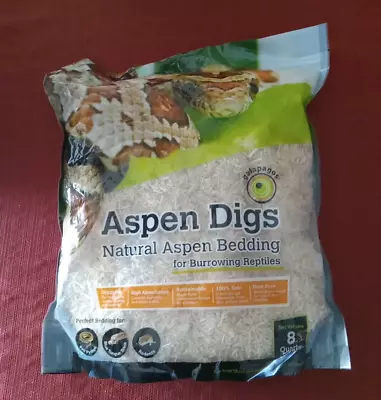 Galápagos (05064) Aspen Digs Shavings Bedding 8-Quart Natural • $12