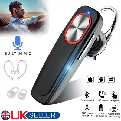 £6.99 • Buy Bluetooth Wireless Earpiece Headphones Earbuds Handsfree Headset With Mic UK