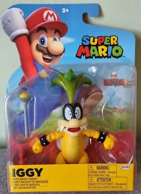 Iggy With Magic Wand Super Mario Action Figure RARE 4  NEW  • £13.95