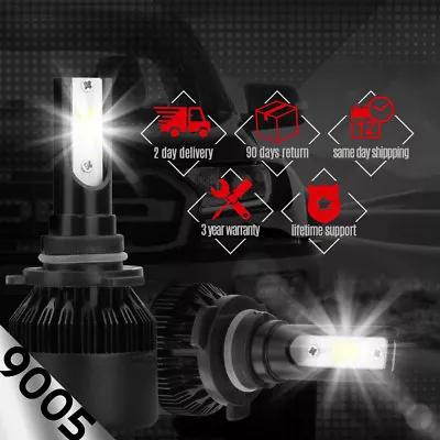 XENTEC 9005 HB3 H10 LED Headlight Kit Cree 388W 38800LM 9140 9145 6000K Bulb • $15.99