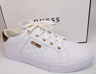 GUESS Women's Loven Fashion Sneaker Size 9.5 M White Casual Shoes NEW • $28.25