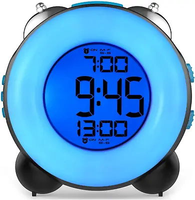 SUPER Extremely Extra Loud Alarm Clock For Heavy Sleeper Battery Backup Nullify • $10.87