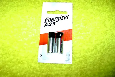 2 X Energizer A23 Battery 12Volt 23AE 21/23 23A 23GA 12v NEW  SEALED • $8.15