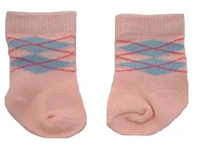 Pink & Blue Argyle Socks Fits 18inch American Girl Dolls • $6.49
