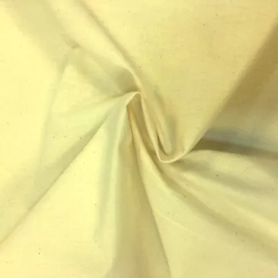 Natural Unbleached Cotton Calico Fabric Medium Weight Material- 162cm/62  Wide • £5.75