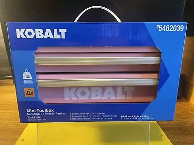 Kobalt Mini 2 Drawer Steel Tool Box Pink (54422) | 25th Anniversary Fast Ship!! • $39.99