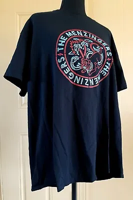 THE MENZINGERS Size L Bulldog Snake Neon Logo Black T-Shirt Scranton PA Punk • $29.99