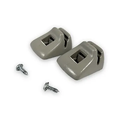 2000-2007 Ford Focus Sun Visor Clip Set Pair W/ Screws Gray • $13.25