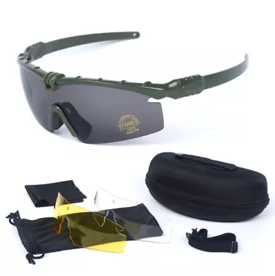 New Outdoor Goggles Protection Military Glasses Paintball Shooting • £18.56