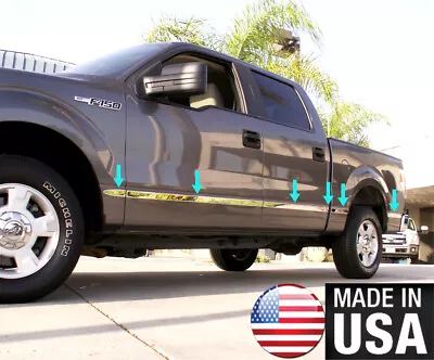 TYGER Body Side Molding Trim For 15-2018 F150 Crew Cab 5.5' Bed 1.5'' Wide 12PC • $119