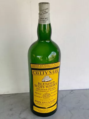 Large Vintage CUTTY SARK Empty Whiskey Bottle. Unopened Store Display Gallon 19” • $150