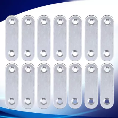  20 PCS Mending Bracket Metal Plate With Holes Stainless Steel • £8.49