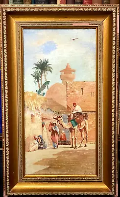 1921 Orientalist Egypt / Africa Middle East Arabic Bedouin Painting - J. Coulson • $599