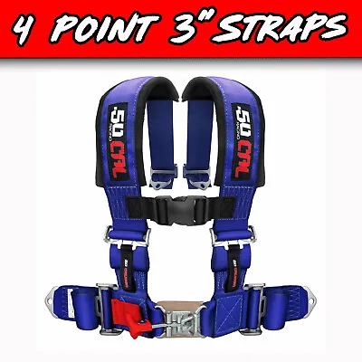 3  4 Point Safety Harness Seat Belt Universal Fit UTV Sand Rail 4x4 RZR X3 • $114.99