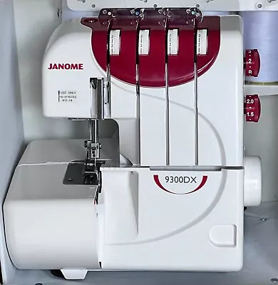 Janome 9300DX Overlocking Machine With Carrying Case pre-owned • £245