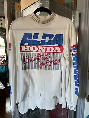 Vintage Alba Racing Honda Encinitas Motocross Jersey XL Gregory 671 • $40