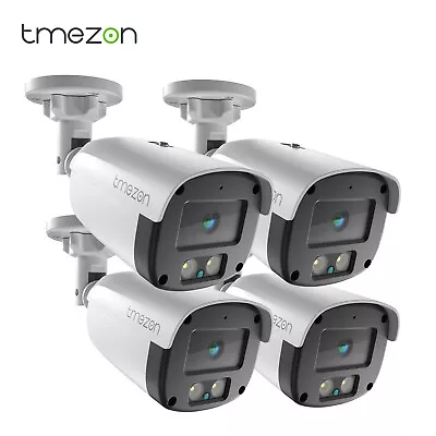 TMEZON 4PCS 1080P Bullet CCTV Security Camera Outdoor Home 100ft IR Night View • $26.99