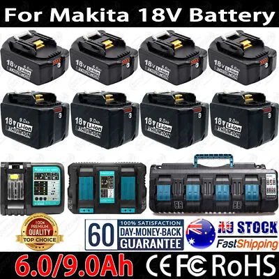 6.0/9.0Ah For Makita 18V Battery LXT BL1815 BL1820 BL1830 BL1840 BL1850 BL1860 • $45.99