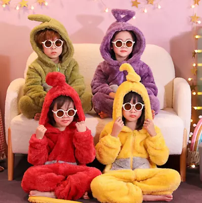 Adult/Kids Teletubbies Cosplay Costume Animal Kigurumi Pajamas Sleepwear Outfit* • $26.86
