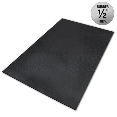 4' X 6' Rubber Flooring 1/2  Thick • $109