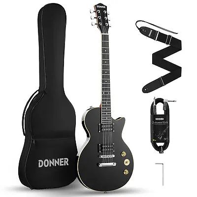 Donner DLP-124 Electric Guitar LP Solid Body Rock Blues Humbucker H-H Pickups • $155.99